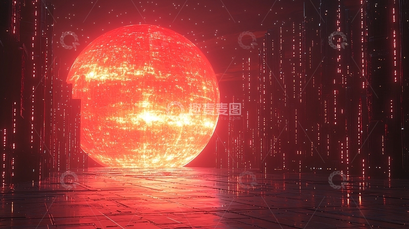 高清大图下载【趣麦麦图】红色星球通道