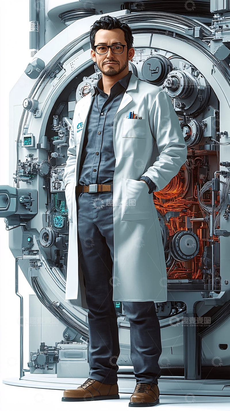 高清大图下载【趣麦麦图】实验室科学家