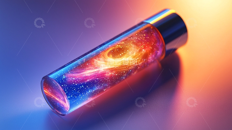 高清大图下载【趣麦麦图】星云在透明容器内