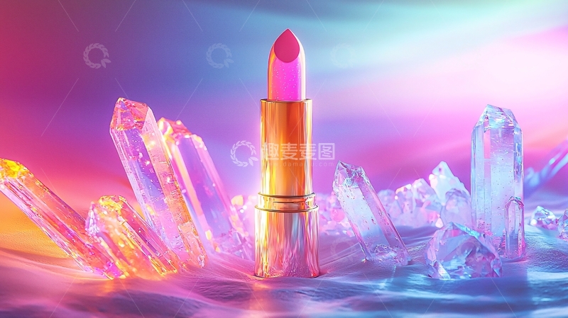 高清大图下载【趣麦麦图】粉色口红