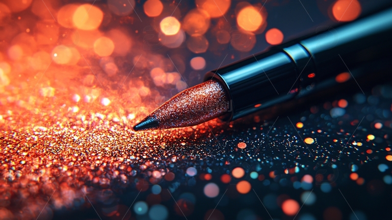 高清大图下载【趣麦麦图】黑色笔尖闪耀着光芒