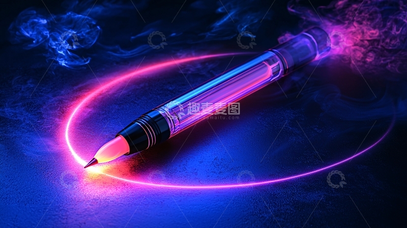 高清大图下载【趣麦麦图】未来科技感笔