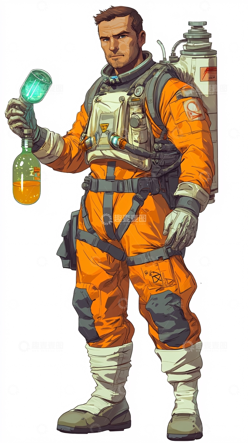 高清大图下载【趣麦麦图】太空宇航员
