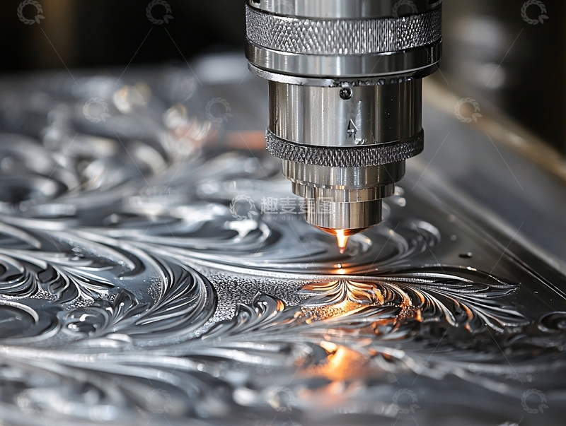 高清大图下载【趣麦麦图】激光雕刻精细金属图案