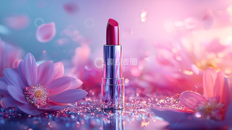 高清大图下载【趣麦麦图】粉色口红