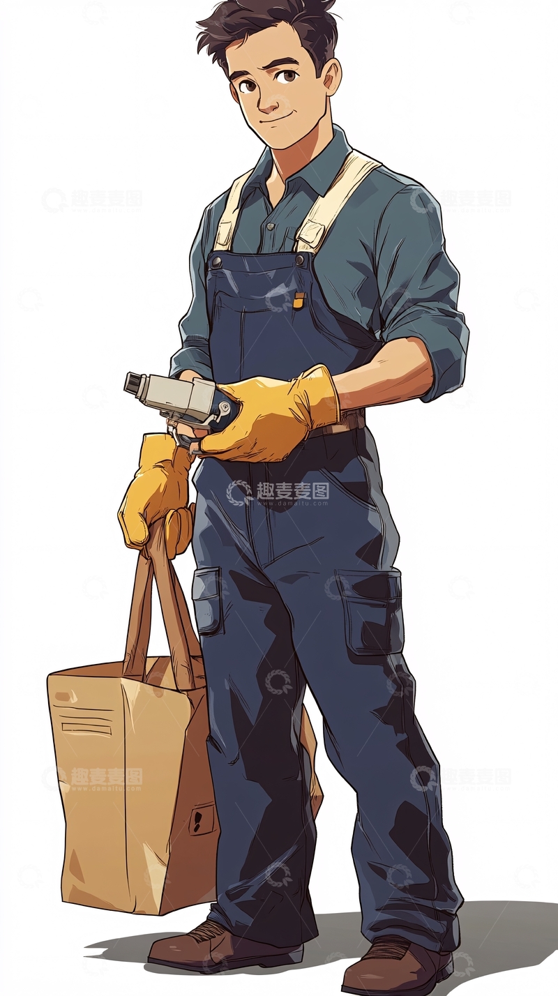 高清大图下载【趣麦麦图】手绘卡通人物