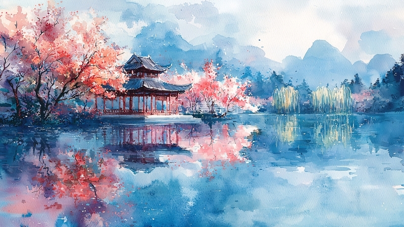 高清大图下载【趣麦麦图】水墨画风景