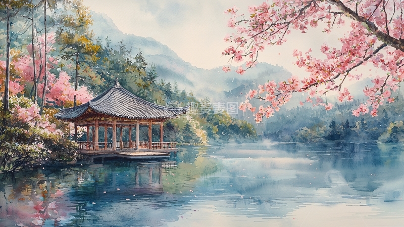 高清大图下载【趣麦麦图】水墨画风景