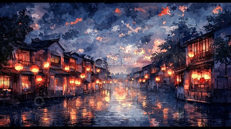 高清大图下载【趣麦麦图】水墨江南