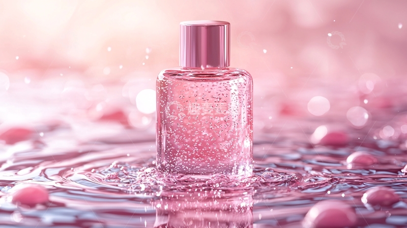 高清大图下载【趣麦麦图】粉色香水瓶