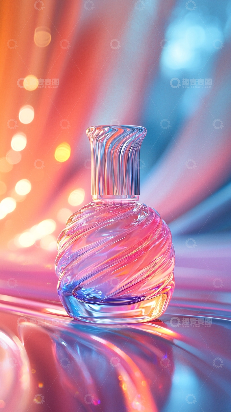 高清大图下载【趣麦麦图】梦幻彩色香水瓶