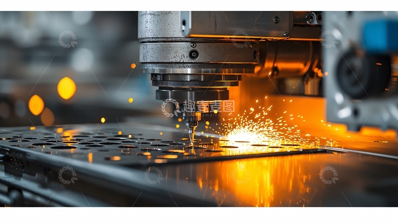 高清大图下载【趣麦麦图】金属切割火花四溅