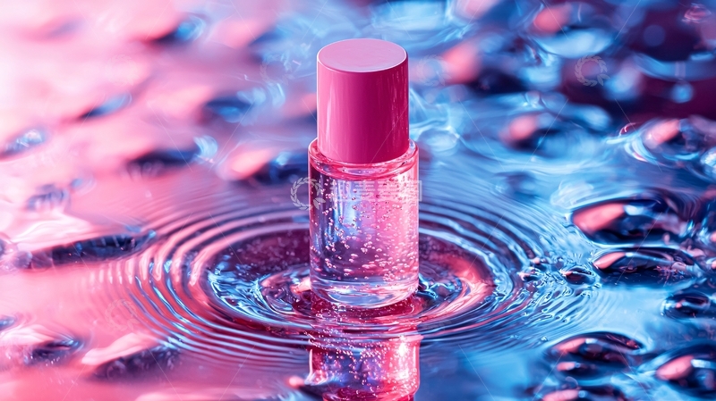 高清大图下载【趣麦麦图】粉色口红在水中