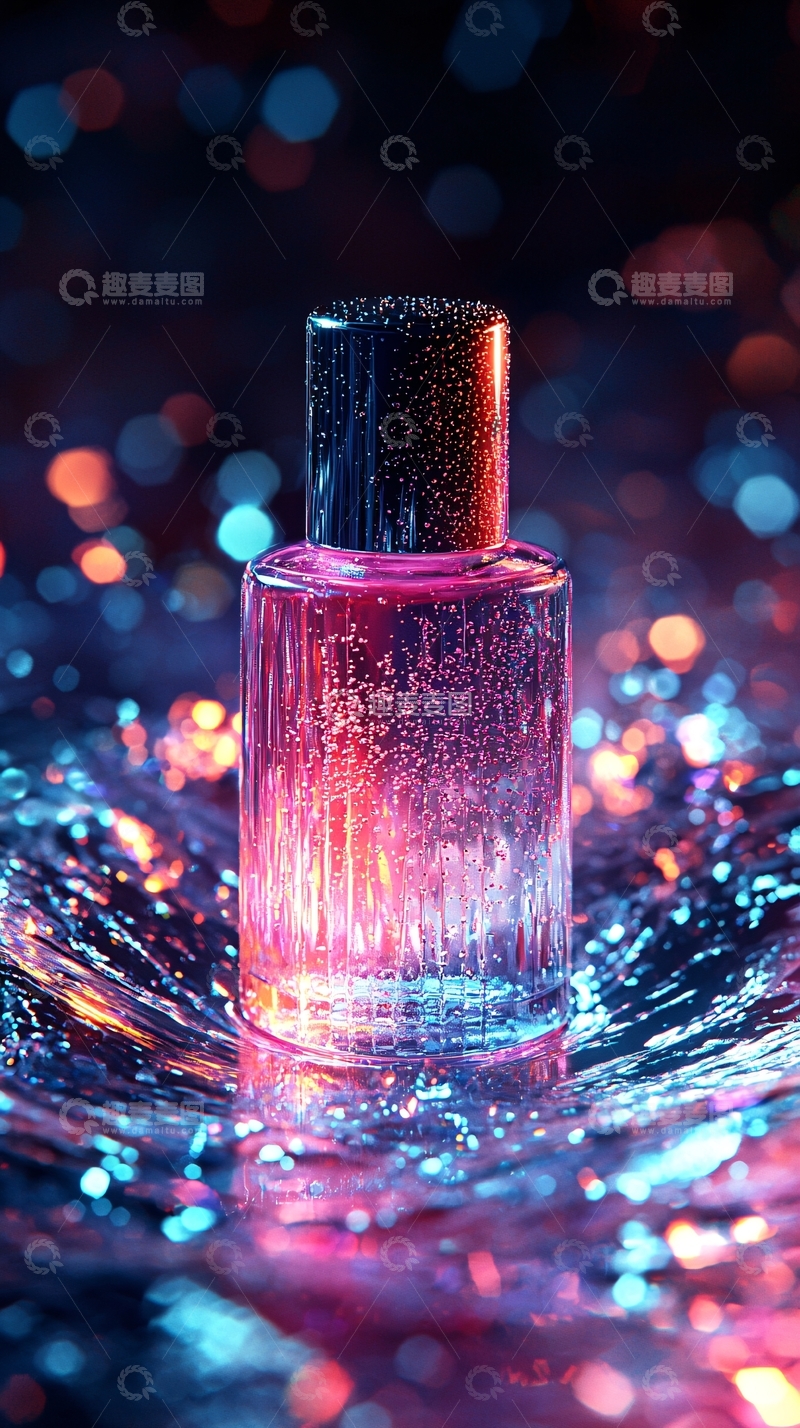 高清大图下载【趣麦麦图】粉色液体