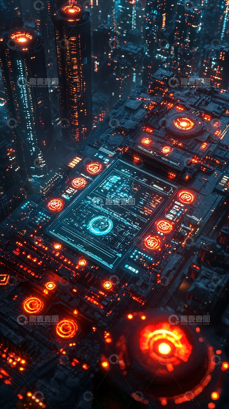 高清大图下载【趣麦麦图】未来都市夜景168