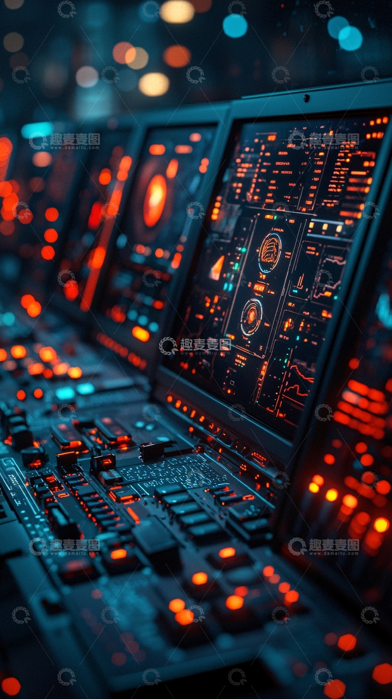高清大图下载【趣麦麦图】科技感控制台