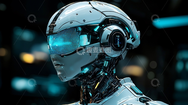 高清大图下载【趣麦麦图】未来科技感机器人