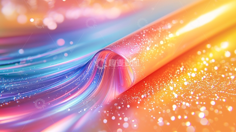 高清大图下载【趣麦麦图】流光溢彩的梦幻丝绸