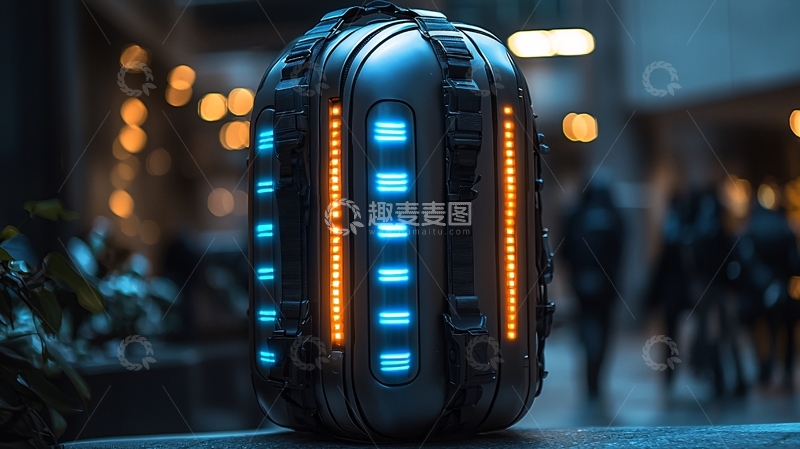 高清大图下载【趣麦麦图】科幻风格背包