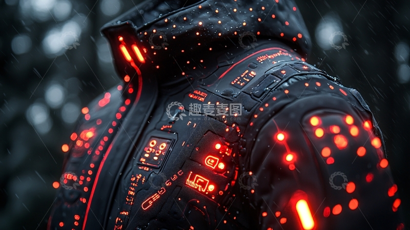 高清大图下载【趣麦麦图】未来科技感夹克