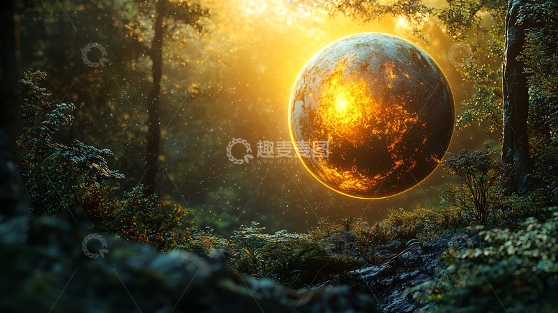 高清大图下载【趣麦麦图】森林星球