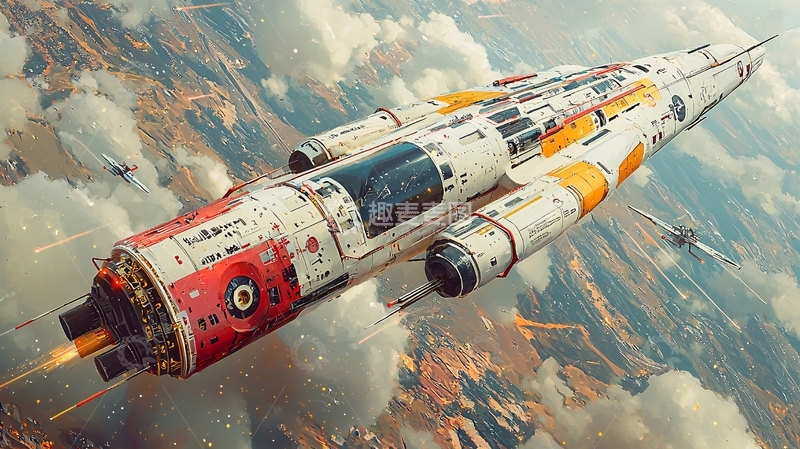 高清大图下载【趣麦麦图】未来科幻飞船