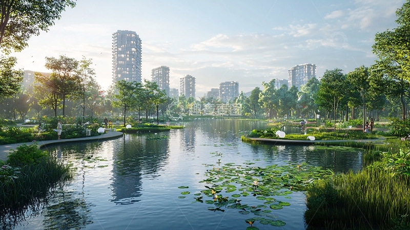 高清大图下载【趣麦麦图】绿色生态社区