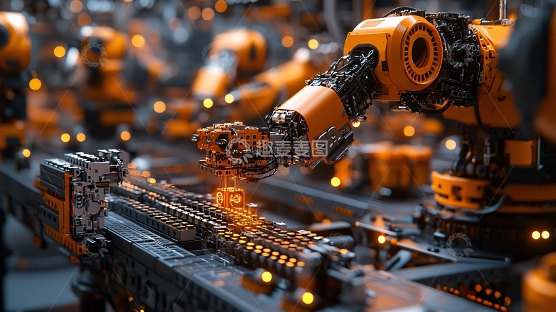 高清大图下载【趣麦麦图】工业机器人