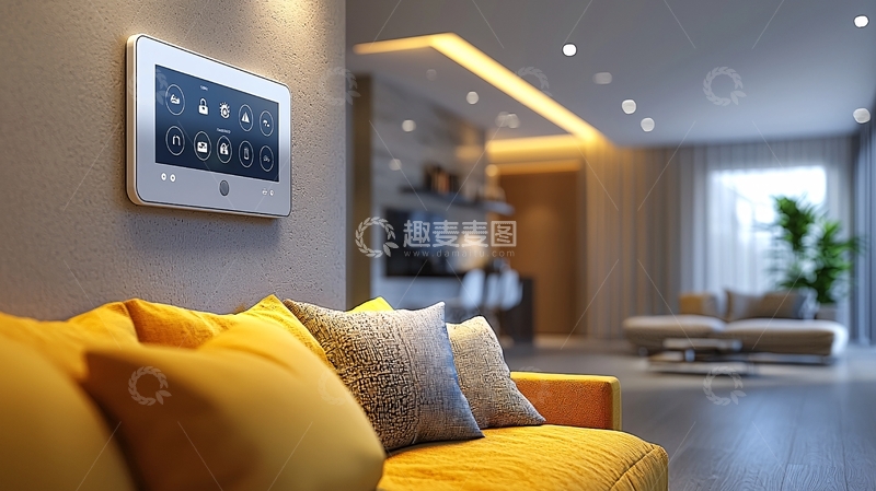 高清大图下载【趣麦麦图】智能家居控制面板
