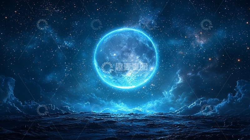 高清大图下载【趣麦麦图】蓝色星球
