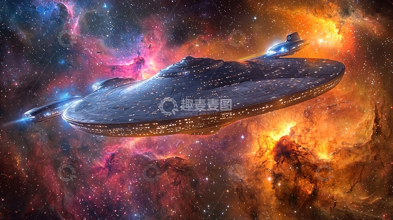 高清大图下载【趣麦麦图】星际飞船宇宙奇观