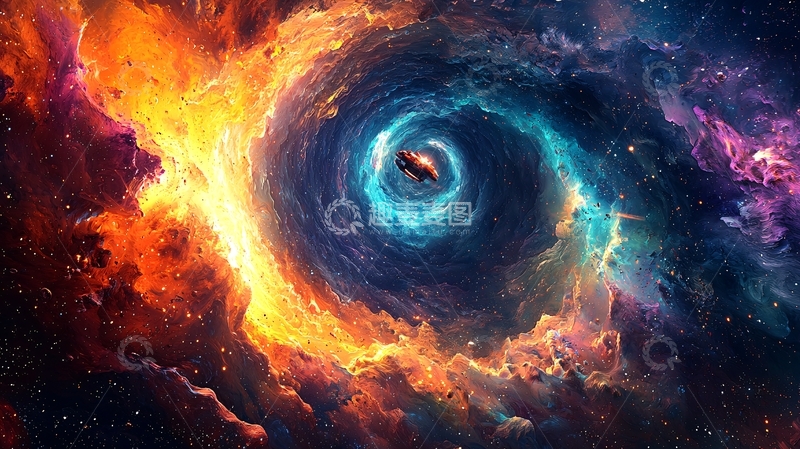 高清大图下载【趣麦麦图】宇宙星云漩涡