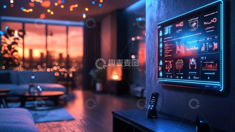 高清大图下载【趣麦麦图】智能家居控制中心