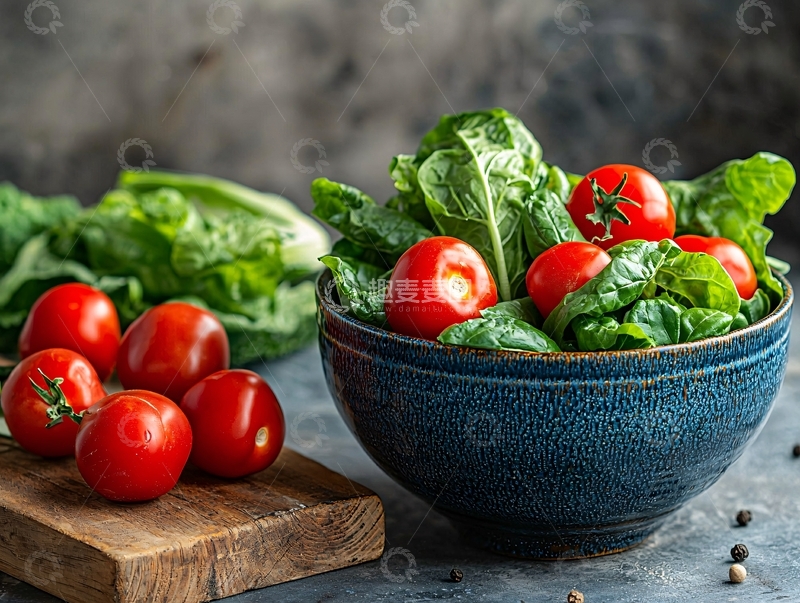 高清大图下载【趣麦麦图】新鲜蔬菜沙拉静物