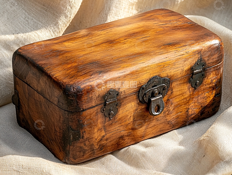 高清大图下载【趣麦麦图】复古木质首饰盒