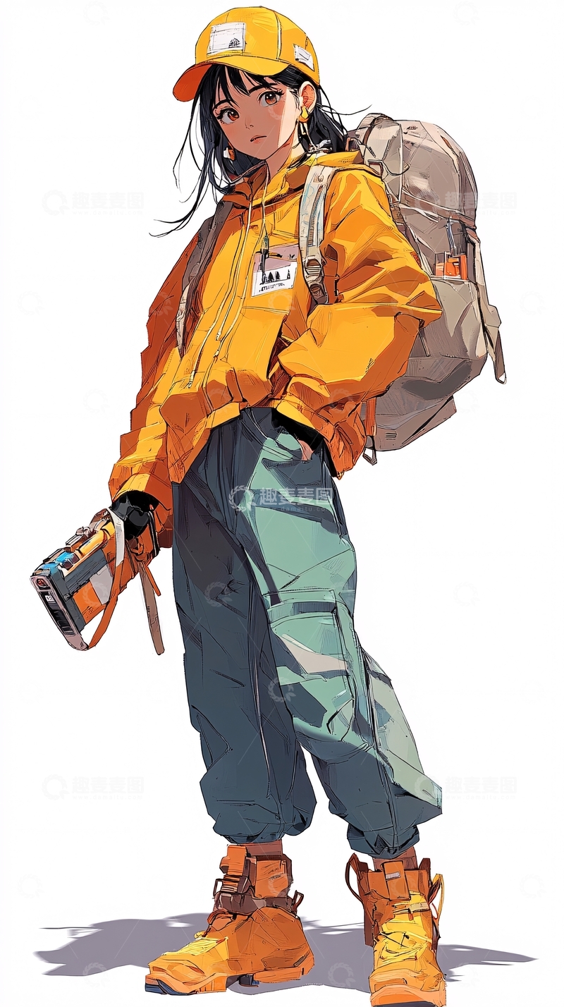 高清大图下载【趣麦麦图】动漫女孩