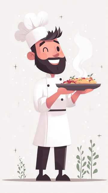 卡通厨师