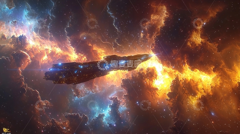 高清大图下载【趣麦麦图】宇宙飞船