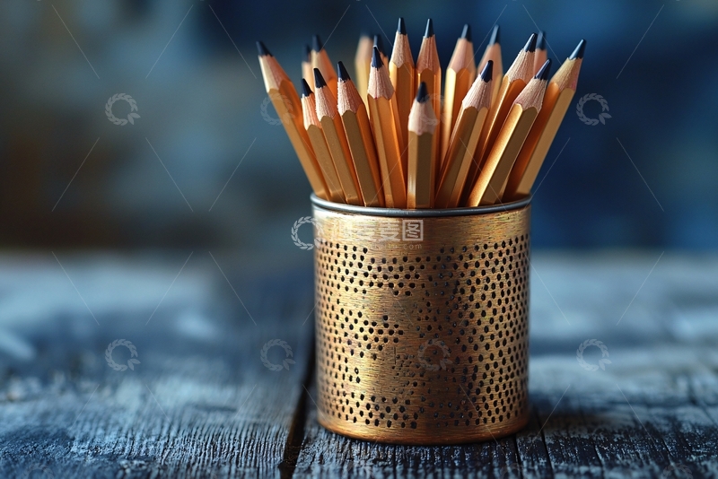 高清大图下载【趣麦麦图】铅笔筒里的铅笔