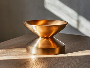 黄铜沙漏形双层碗