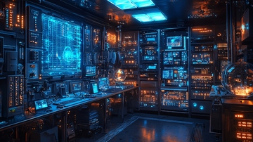 未来科技控制室