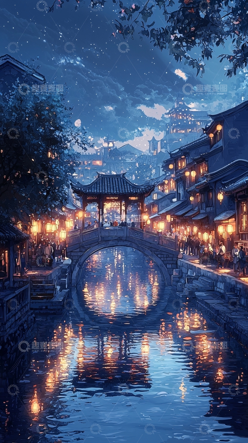 高清大图下载【趣麦麦图】水墨江南