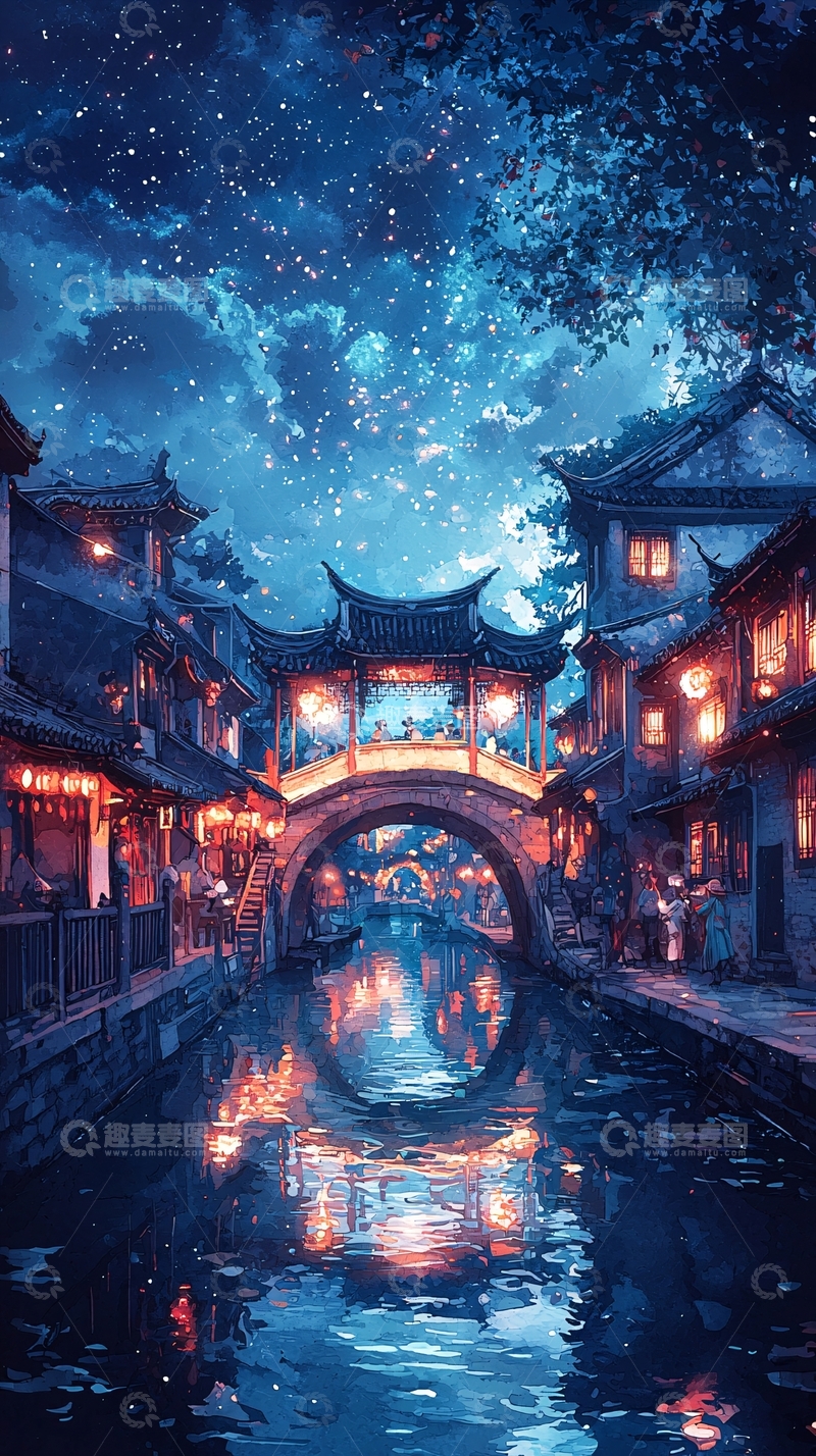 高清大图下载【趣麦麦图】水墨江南