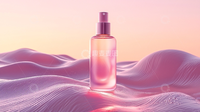高清大图下载【趣麦麦图】粉色香水瓶