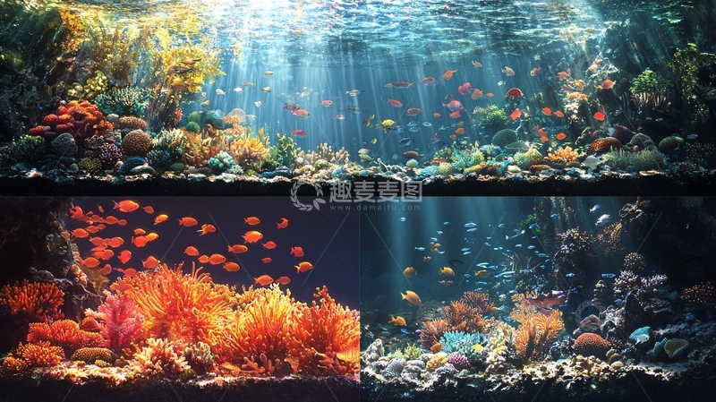 高清大图下载【趣麦麦图】梦幻水族箱