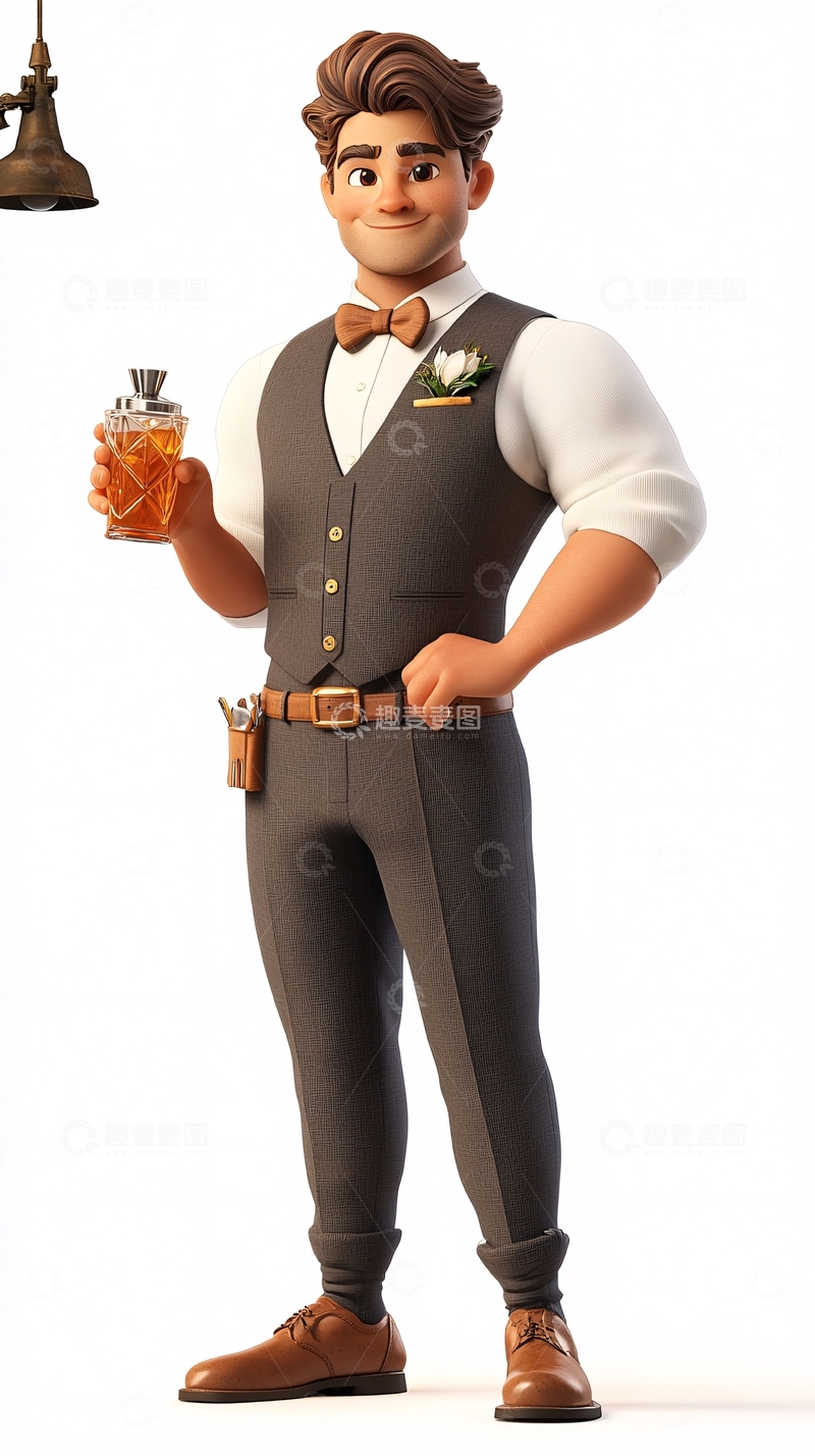 高清大图下载【趣麦麦图】帅气卡通人物