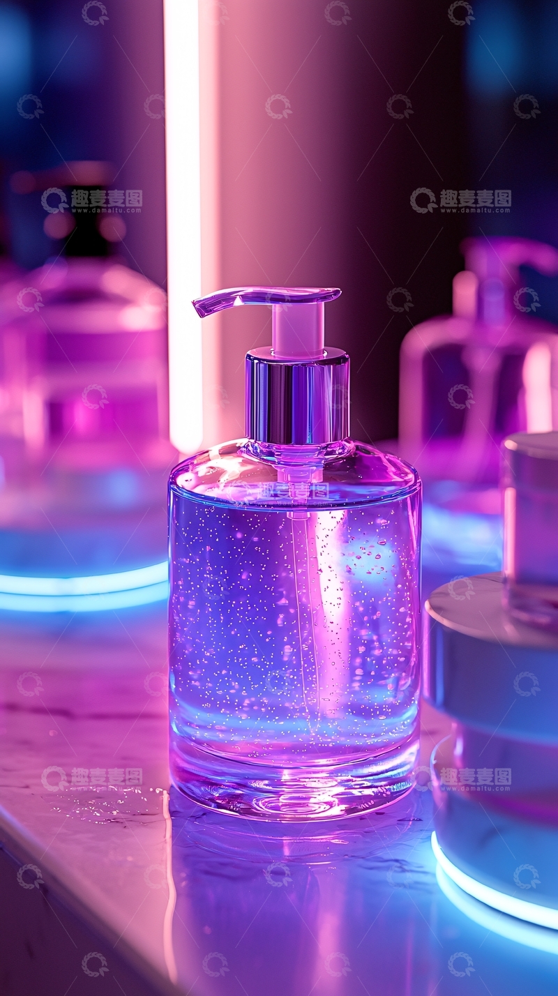 高清大图下载【趣麦麦图】紫色液体瓶