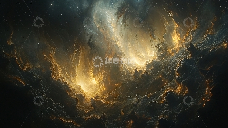 高清大图下载【趣麦麦图】黑暗宇宙云彩风暴