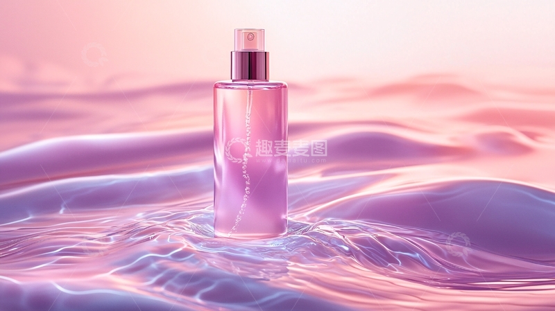 高清大图下载【趣麦麦图】粉色液体瓶