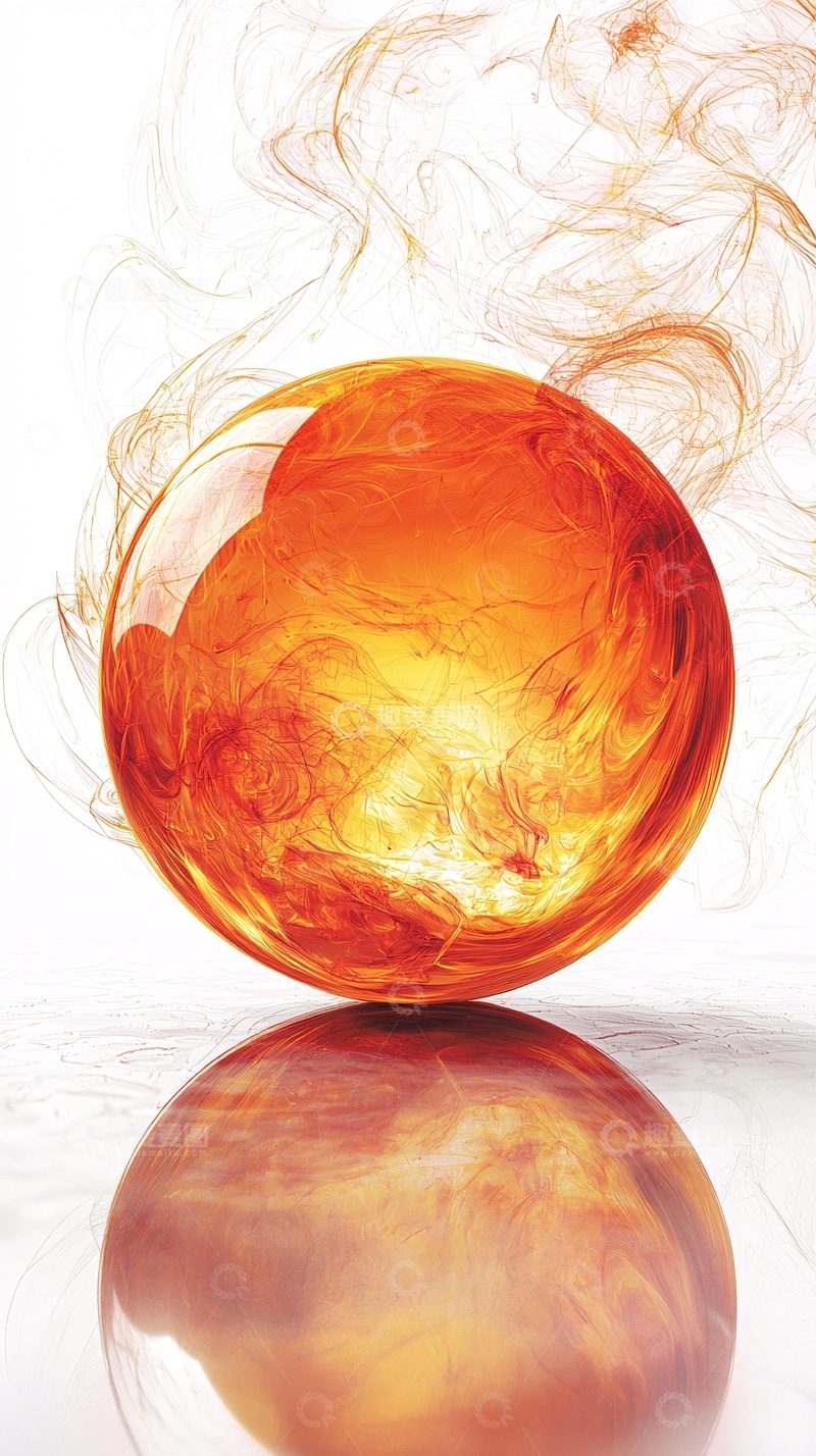 高清大图下载【趣麦麦图】橙色球体